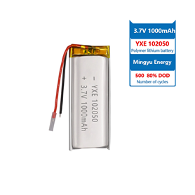 3.7 V 锂离子电池 101635-500mah
